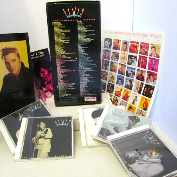 NWOT,VTG Elvis (5 Discs) 50'sThe King of Rock "N" Rock complete Masters & Bookle - Picture 3 of 4
